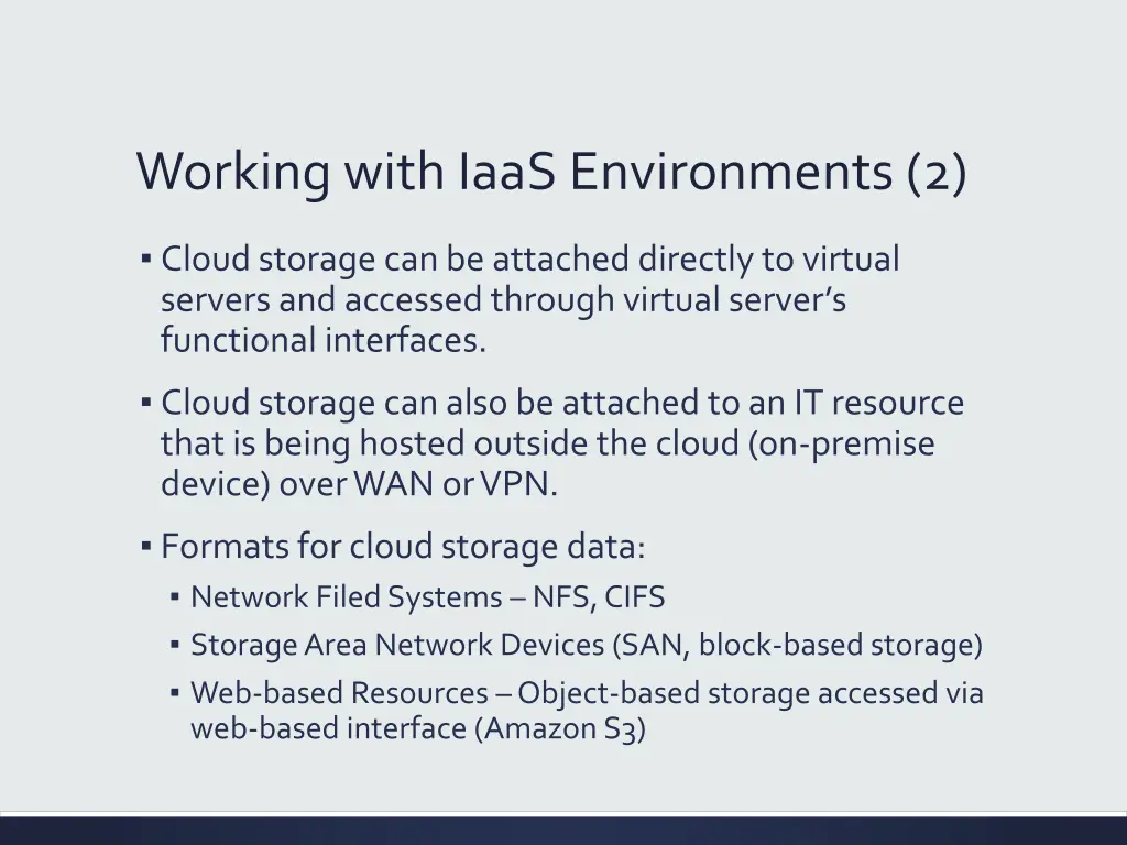 working with iaas environments 2