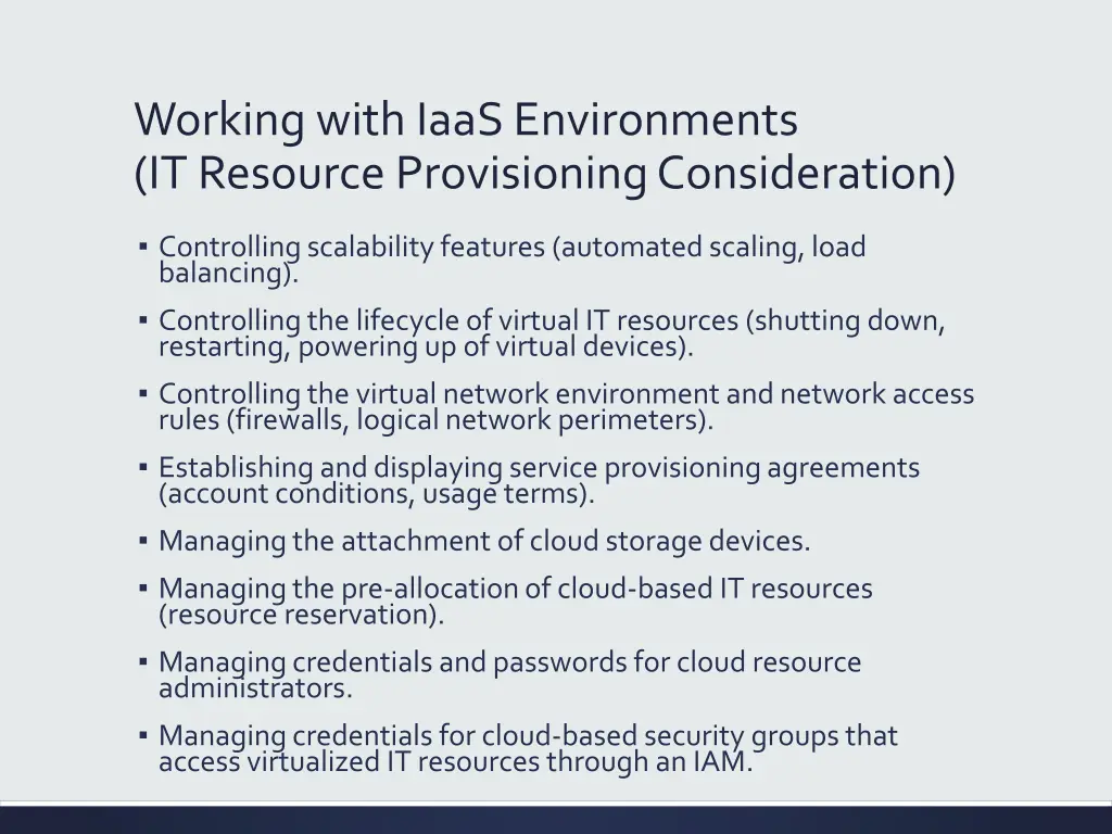 working with iaas environments it resource