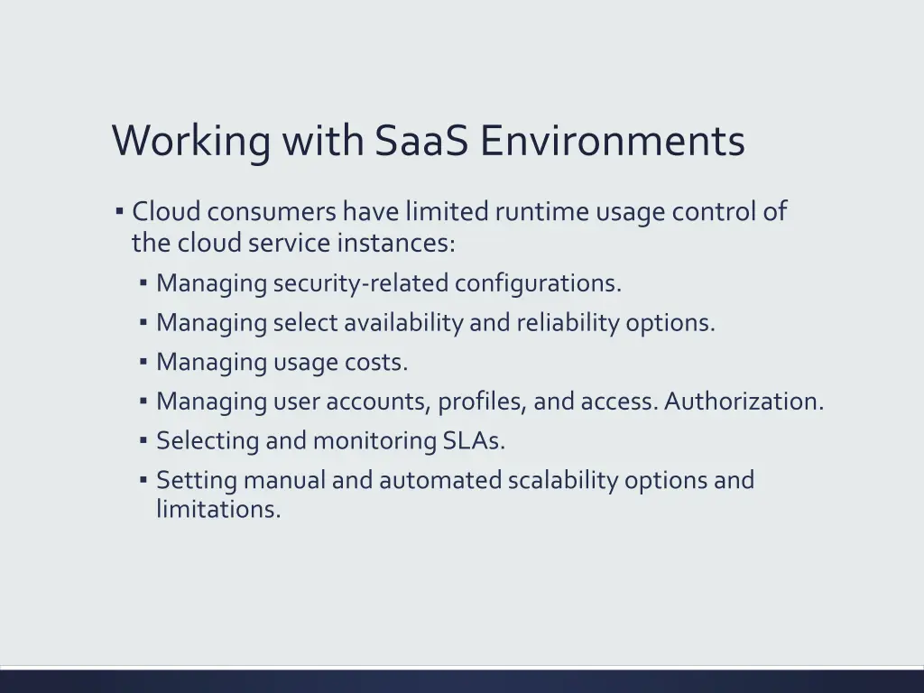 working with saas environments 1