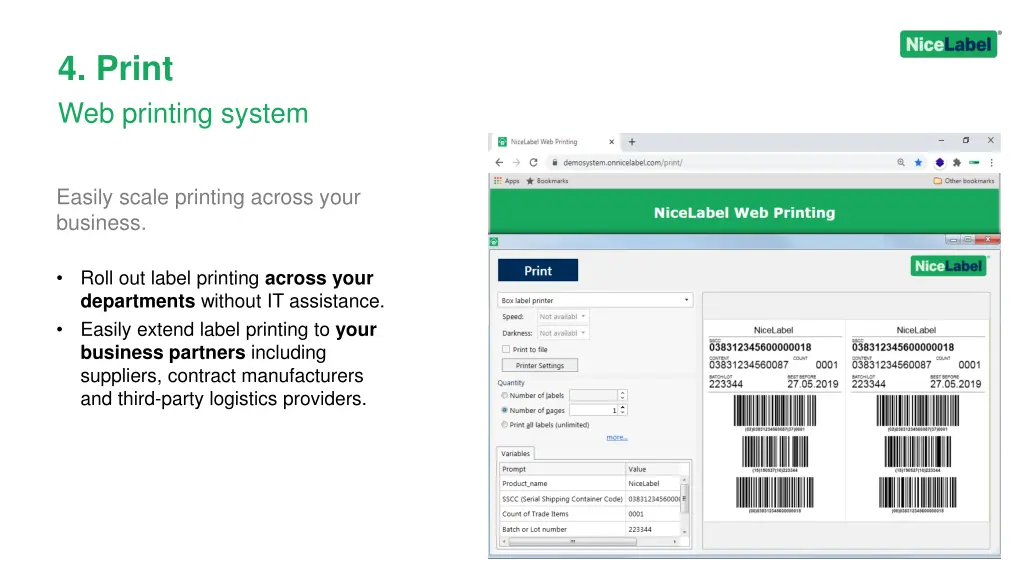 4 print web printing system