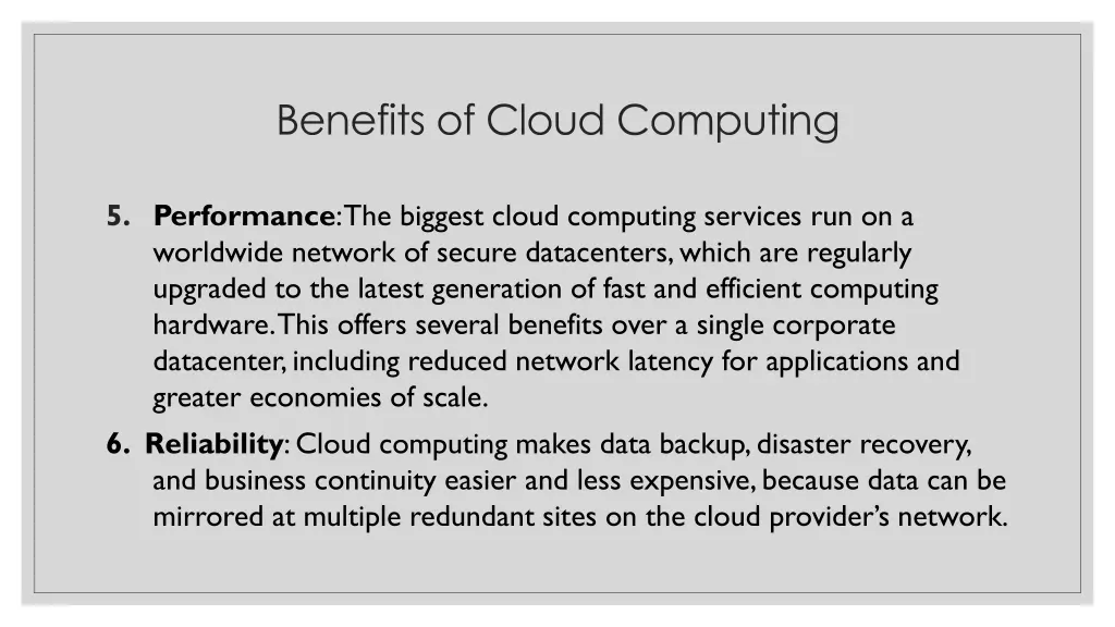 benefits of cloud computing 2