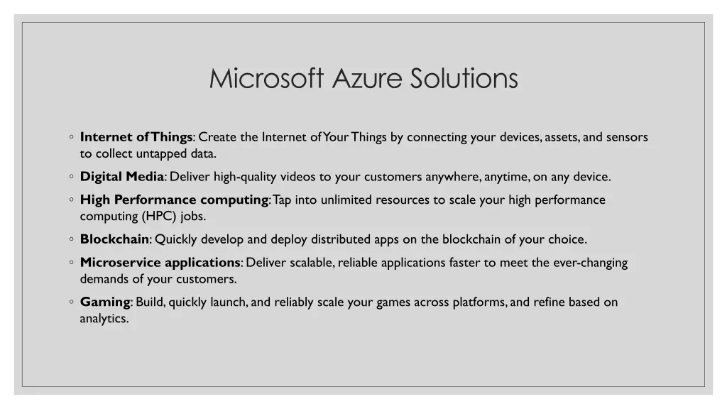 microsoft azure solutions 3