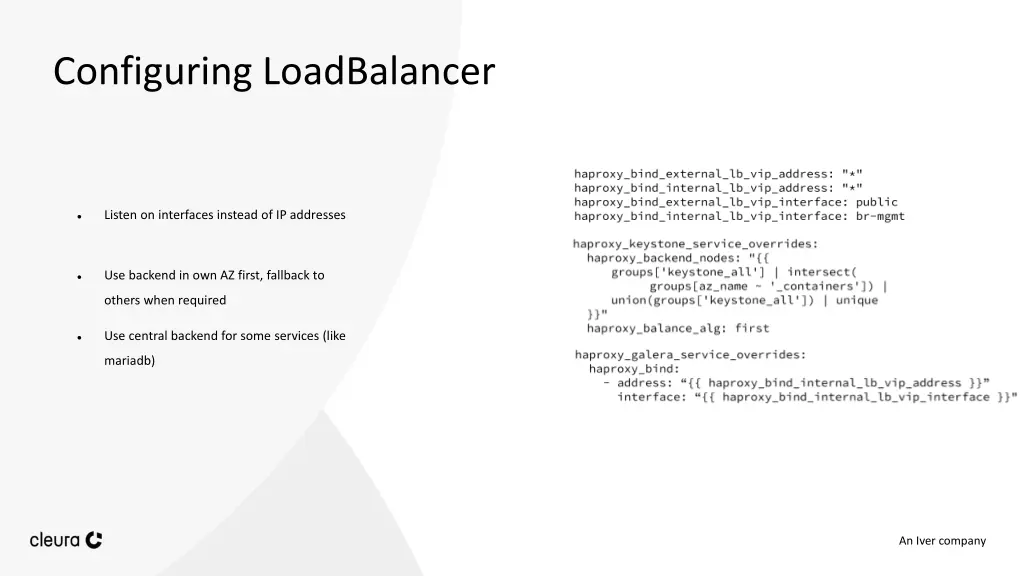 configuring loadbalancer