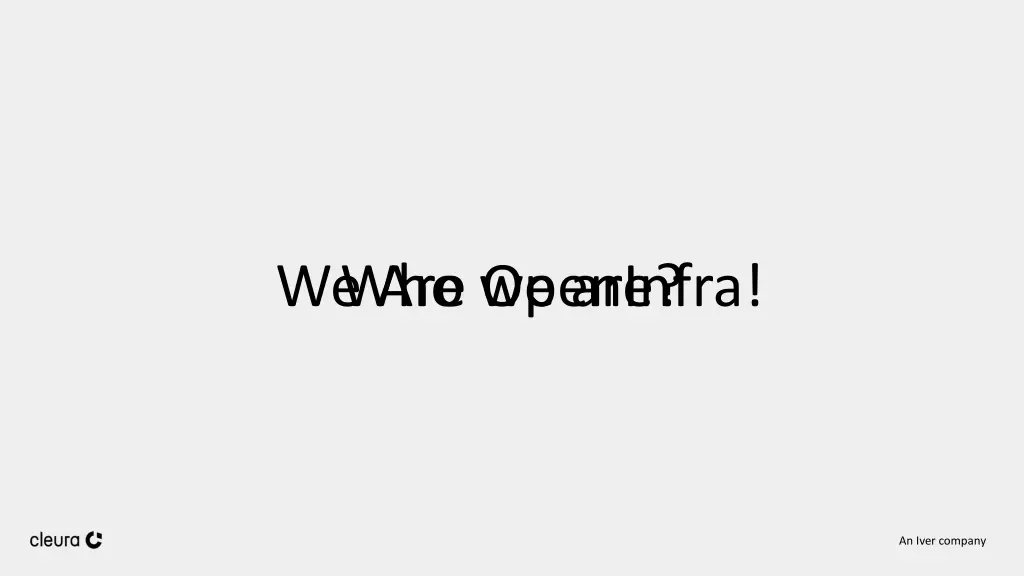 who we are we are openinfra