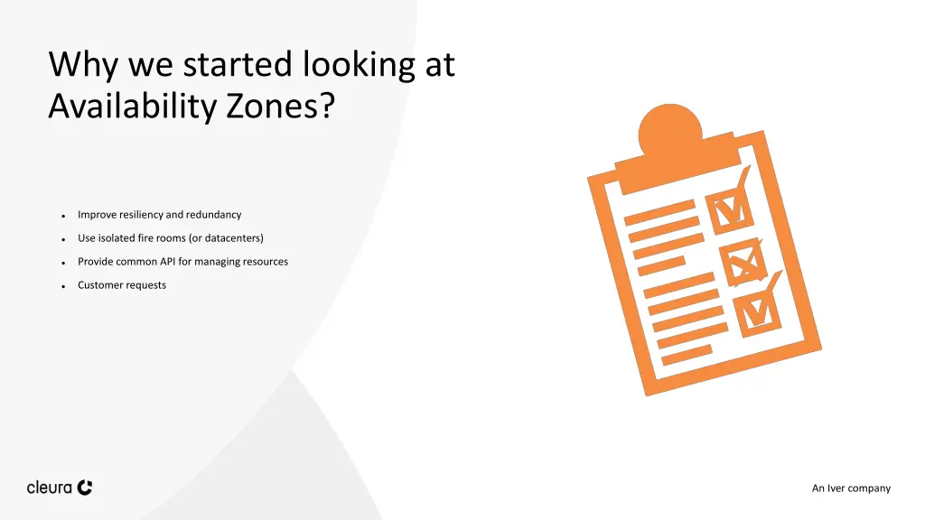 why we started looking at availability zones