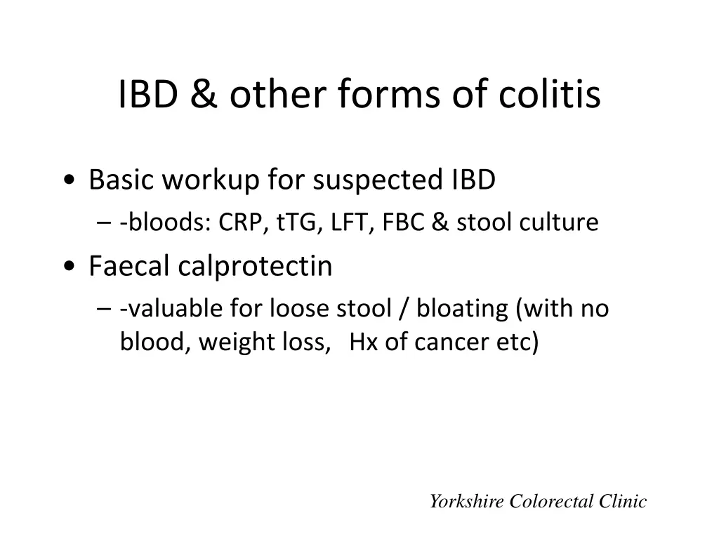 ibd other forms of colitis