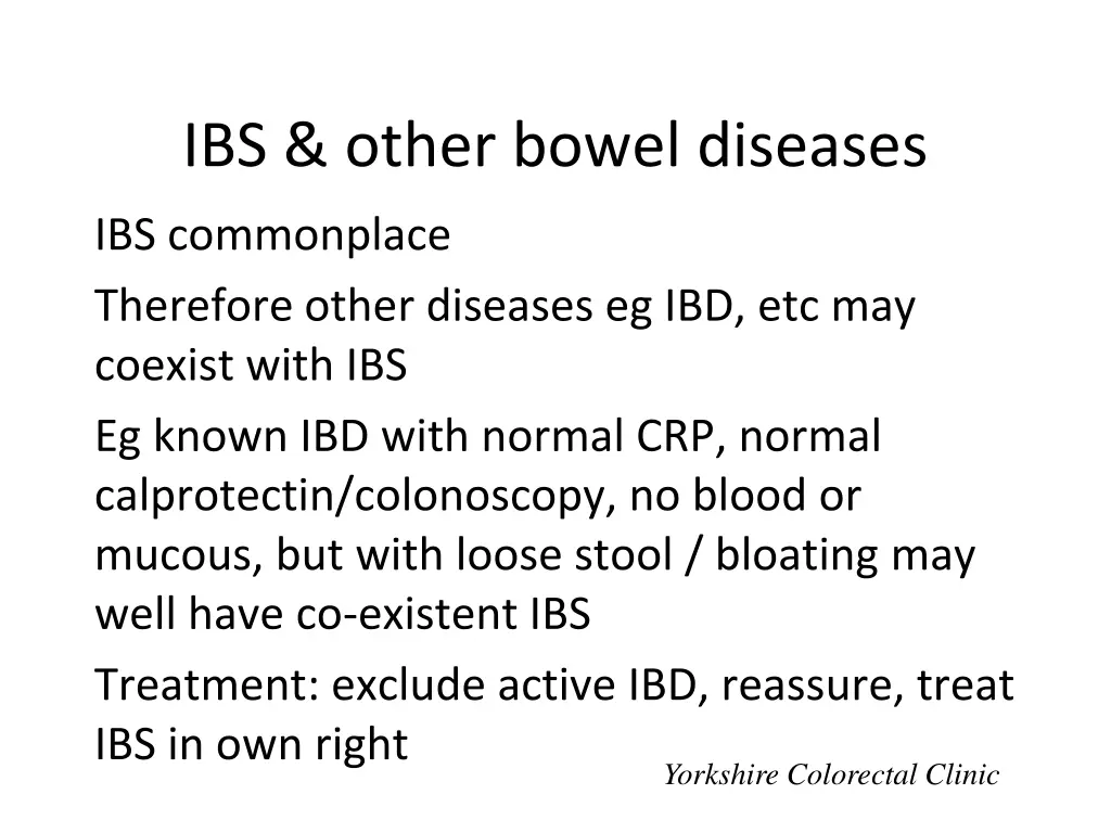 ibs other bowel diseases