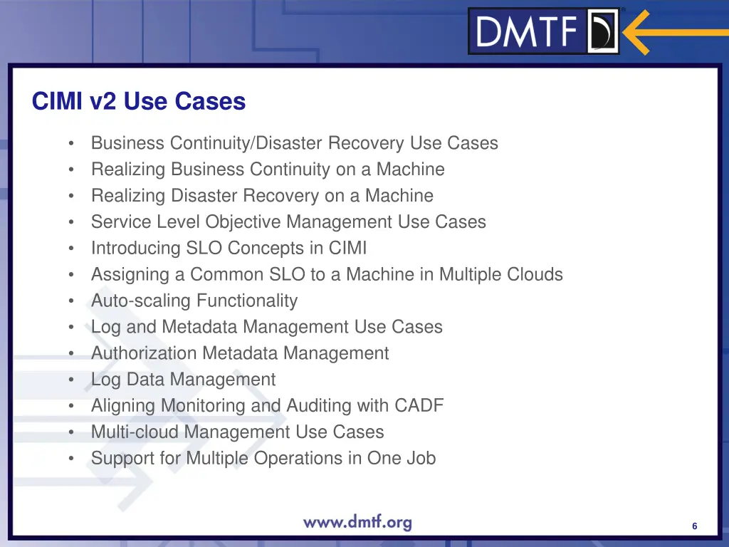 cimi v2 use cases