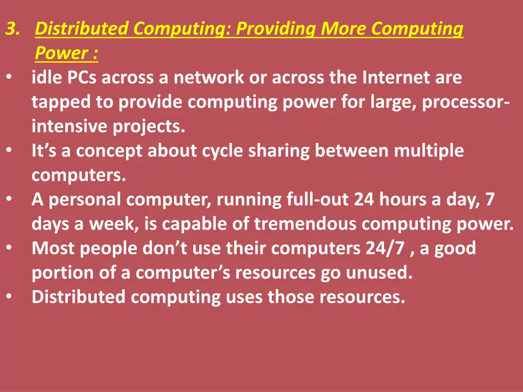 3 distributed computing providing more computing