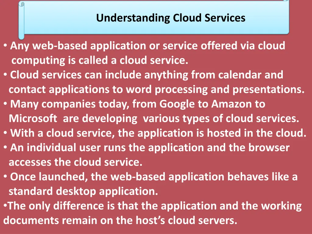 understanding cloud services