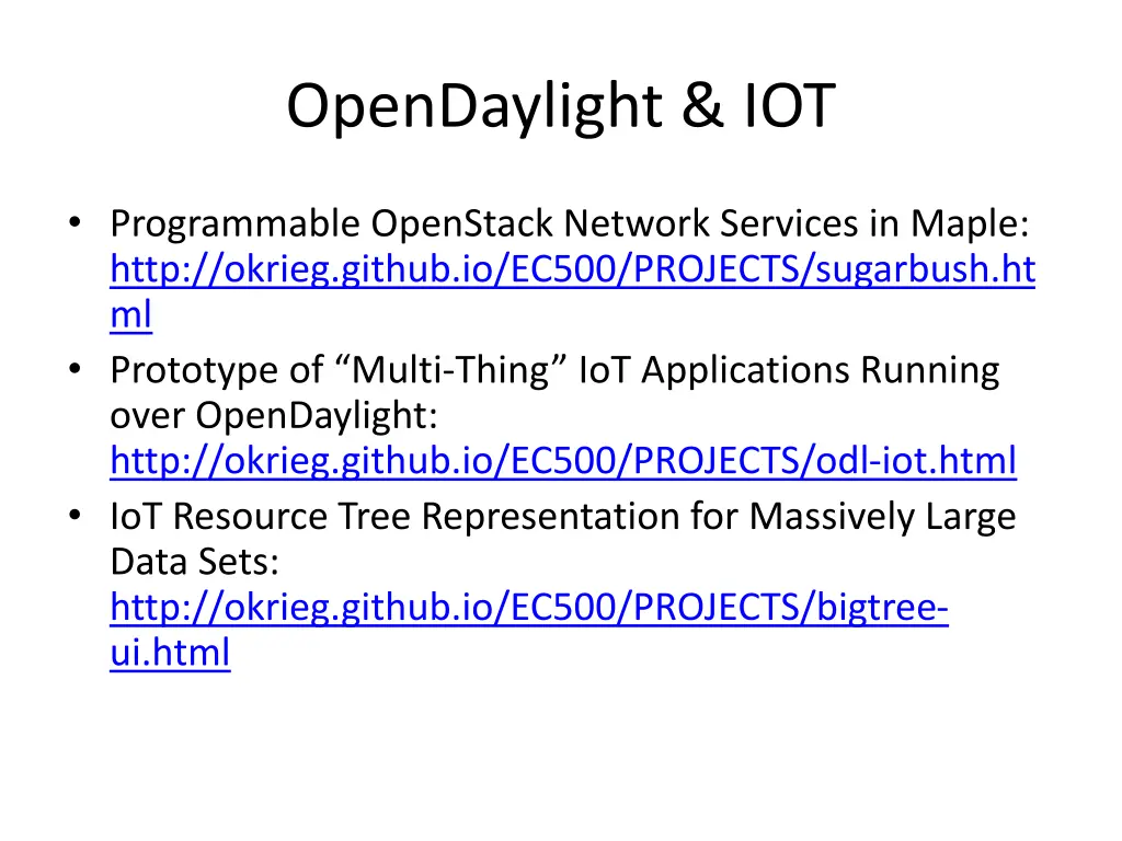 opendaylight iot