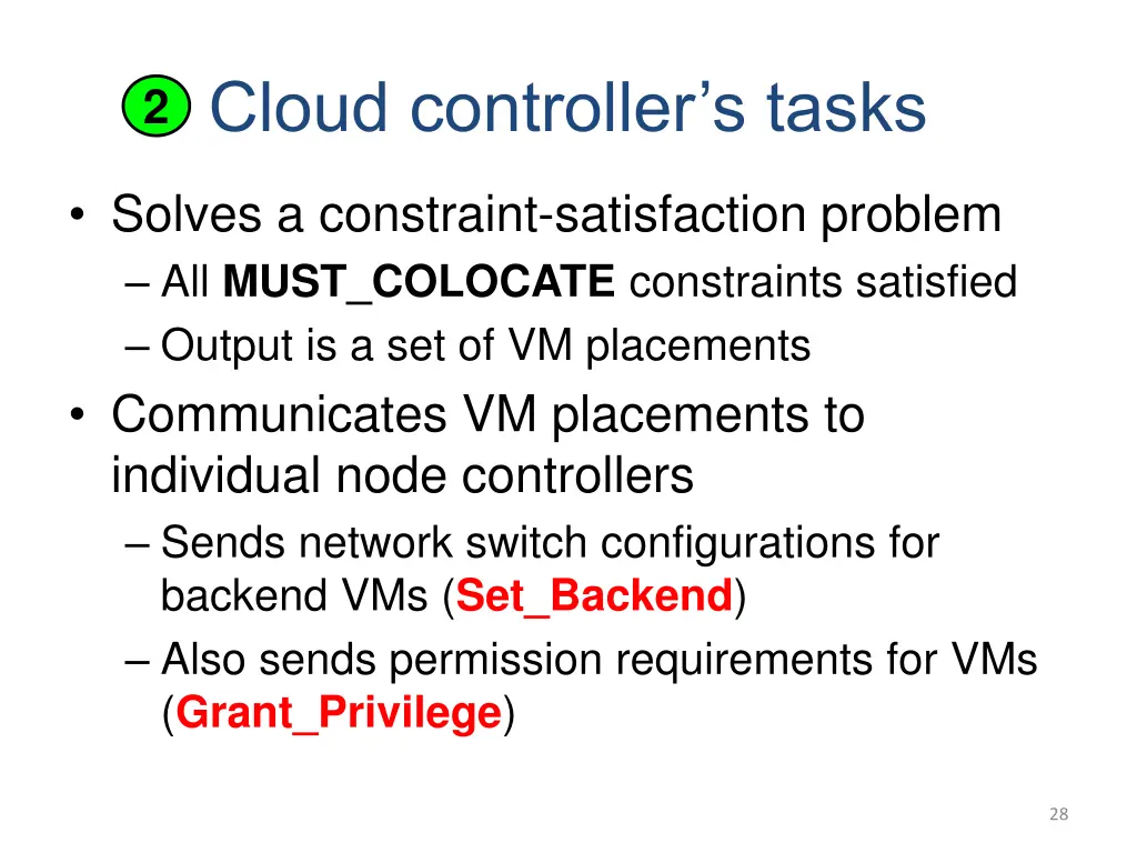 cloud controller s tasks