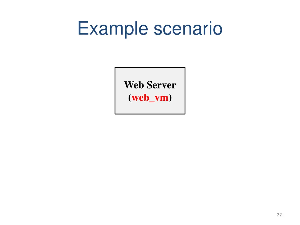 example scenario