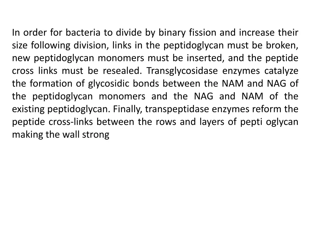 in order for bacteria to divide by binary fission