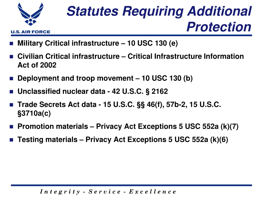 statutes requiring additional