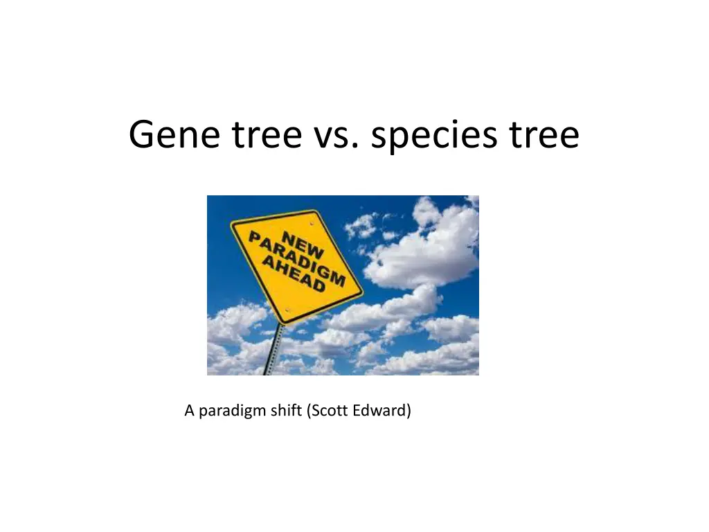 gene tree vs species tree