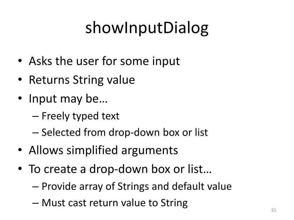 showinputdialog