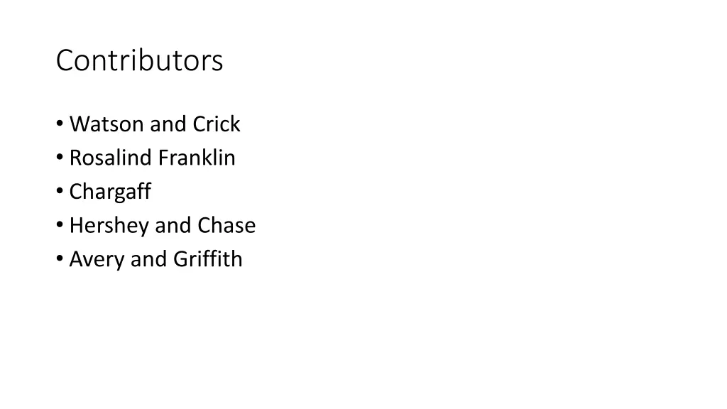 contributors