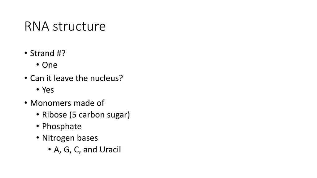 rna structure