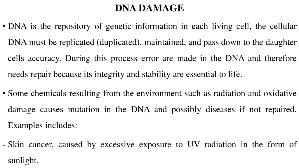 dna damage