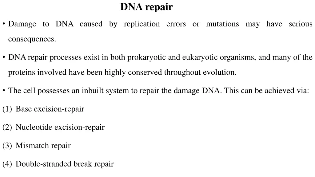 dna repair