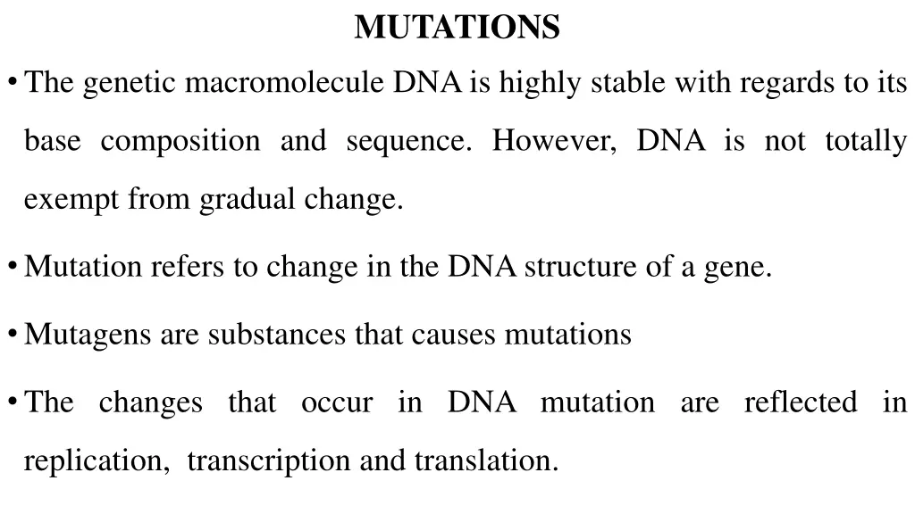 mutations