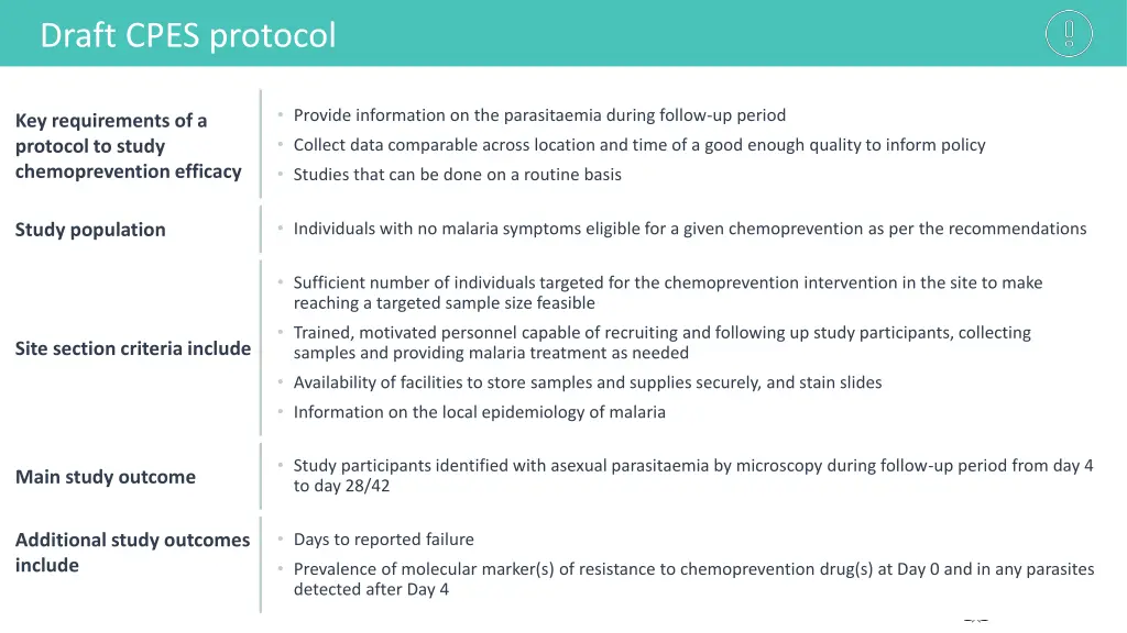 draft cpes protocol