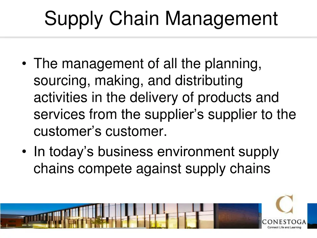 supply chain management