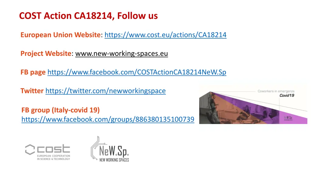 cost action ca18214 follow us