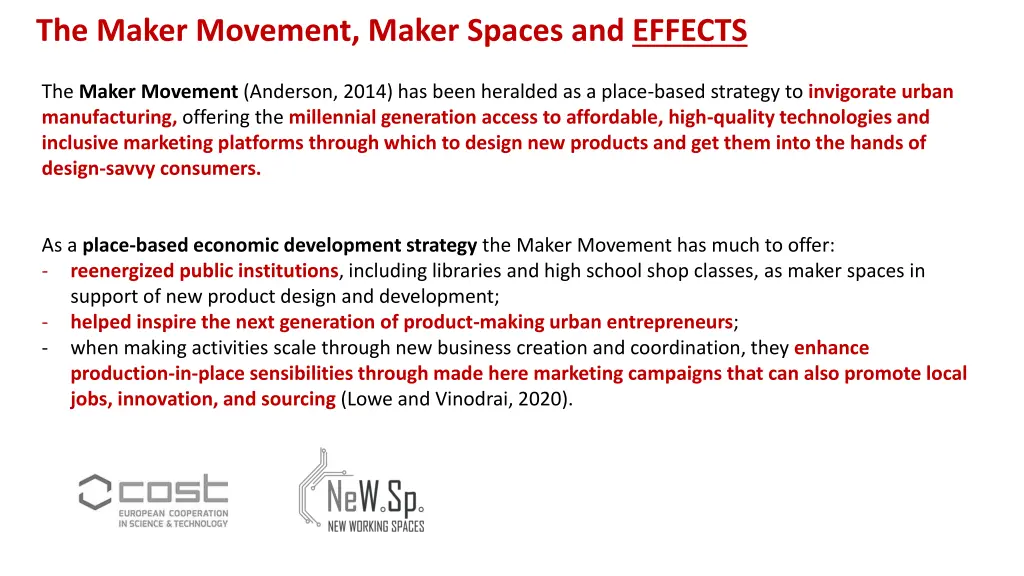 the maker movement maker spaces and effects