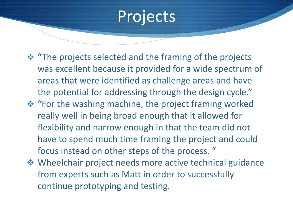 projects