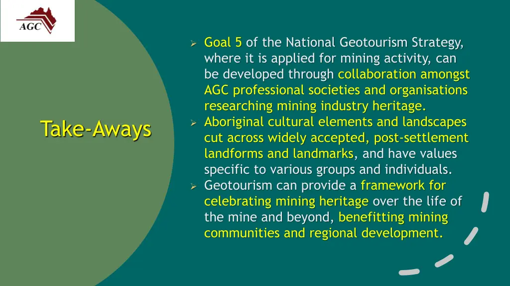 goal 5 of the national geotourism strategy where