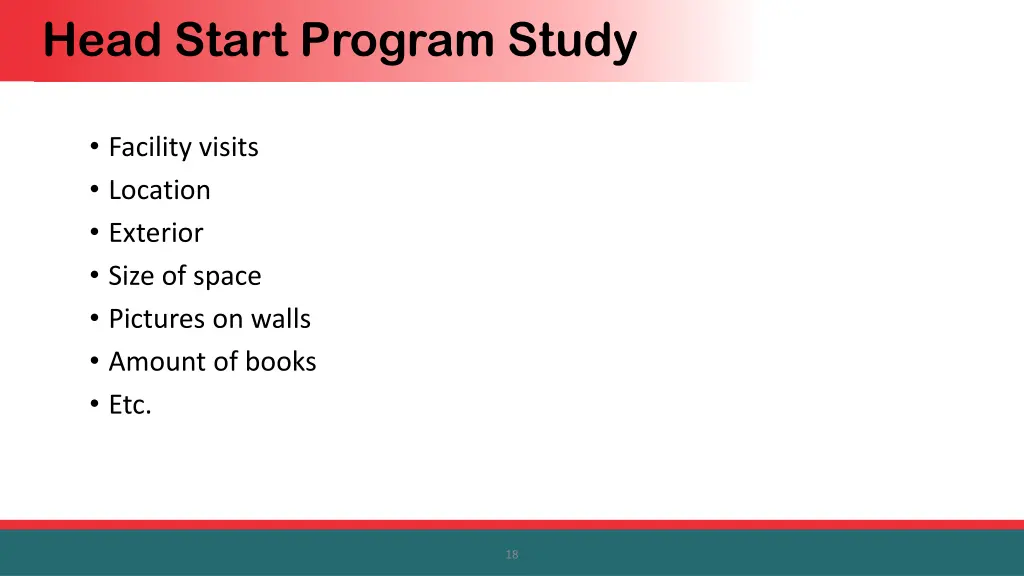 head start program study