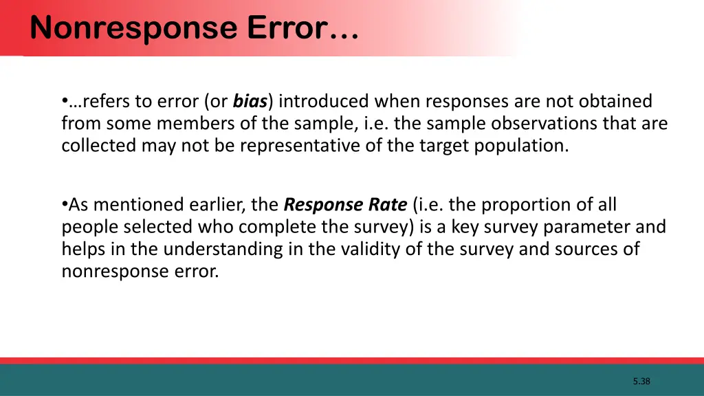 nonresponse error