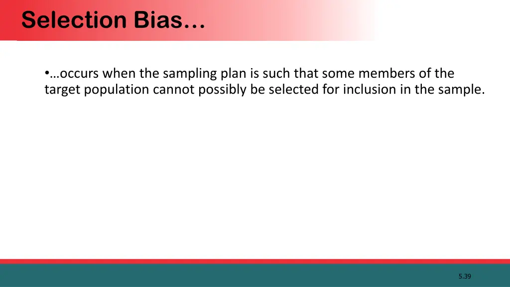 selection bias