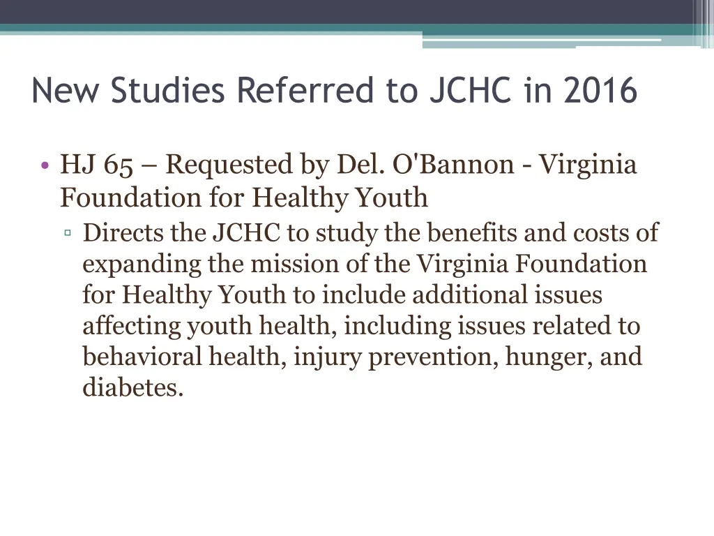 new studies referred to jchc in 2016 1