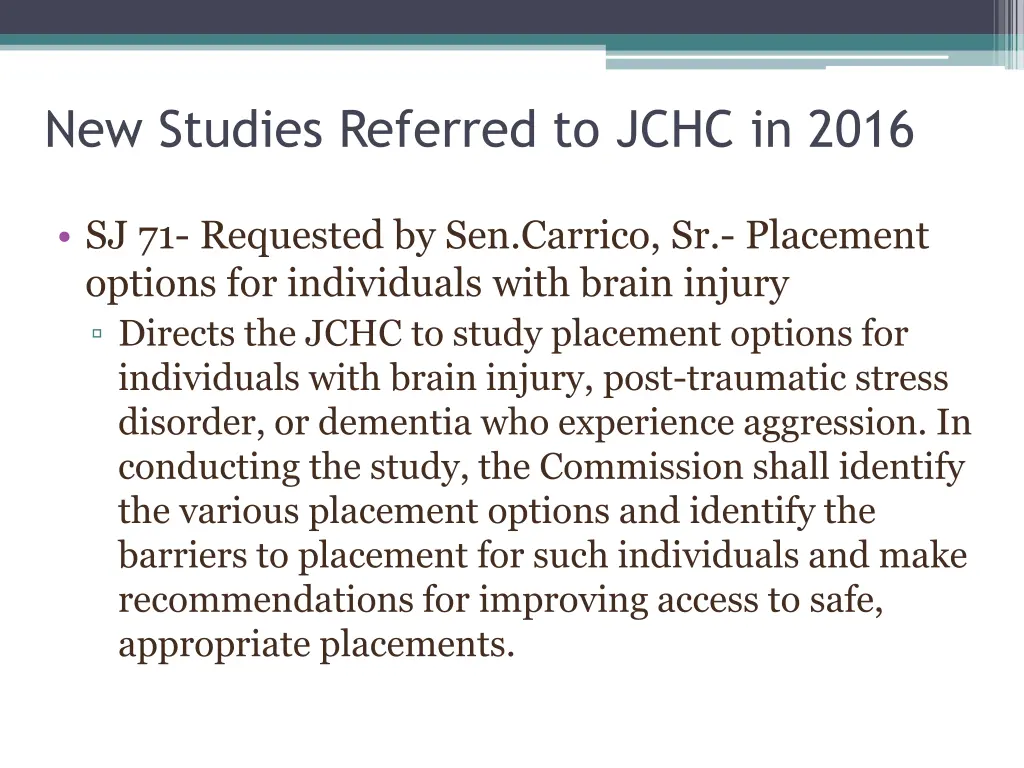 new studies referred to jchc in 2016 2