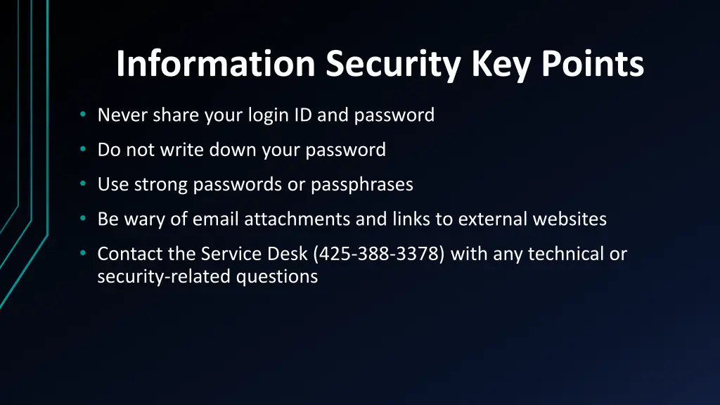 information security key points