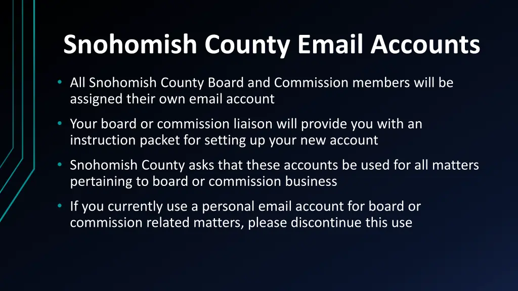 snohomish county email accounts