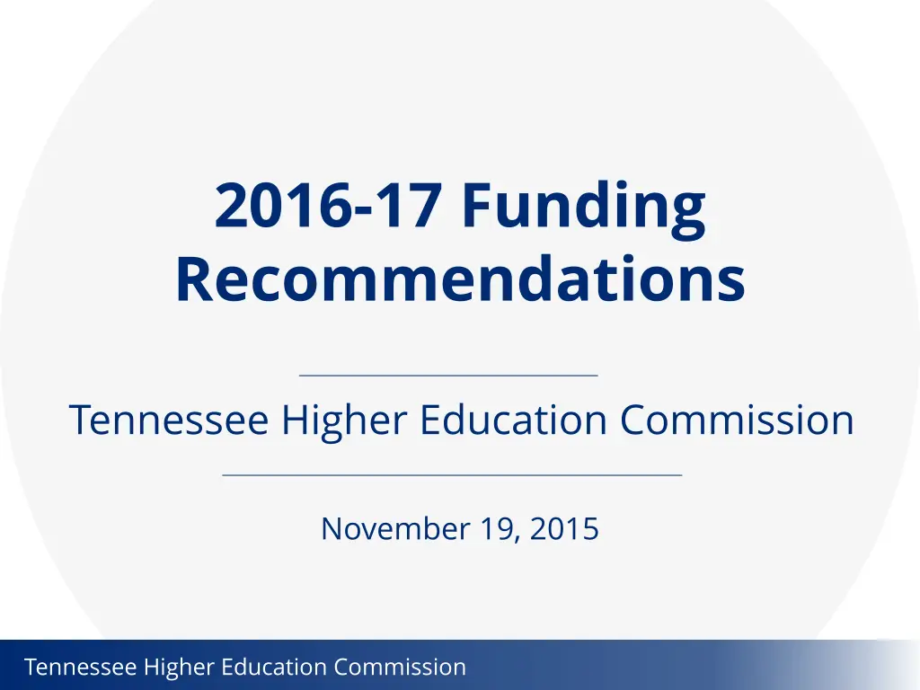 2016 17 funding recommendations 1