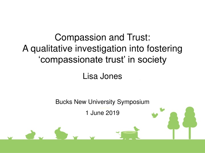 compassion and trust a qualitative investigation