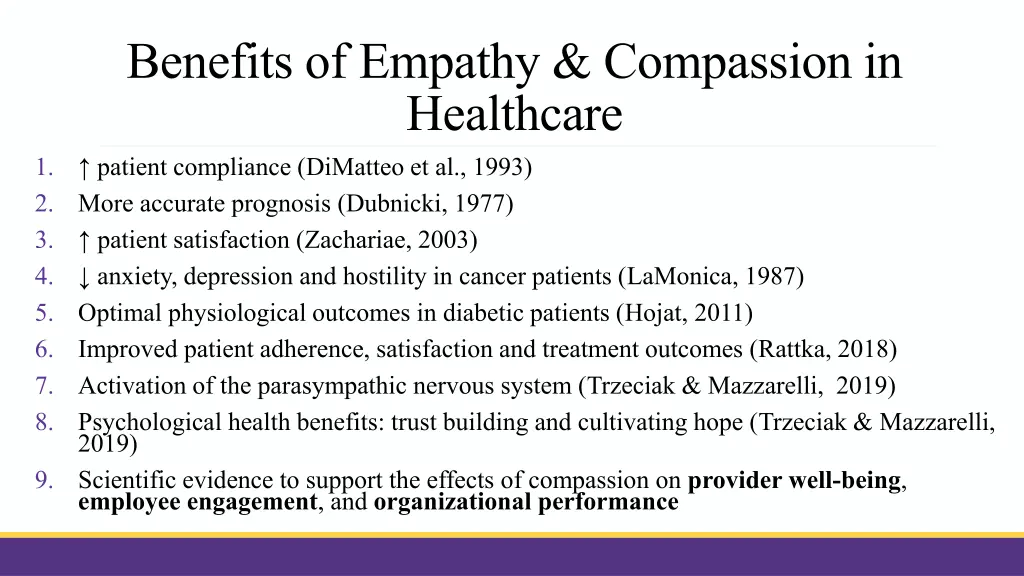 benefits of empathy compassion in healthcare