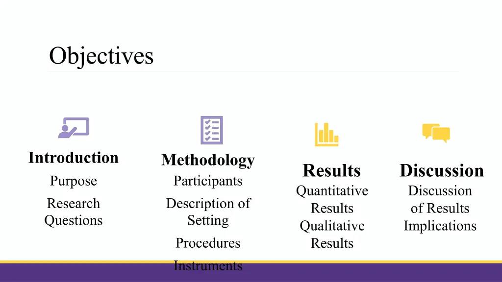 objectives