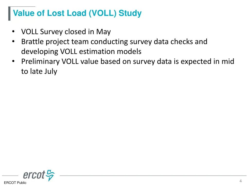 value of lost load voll study