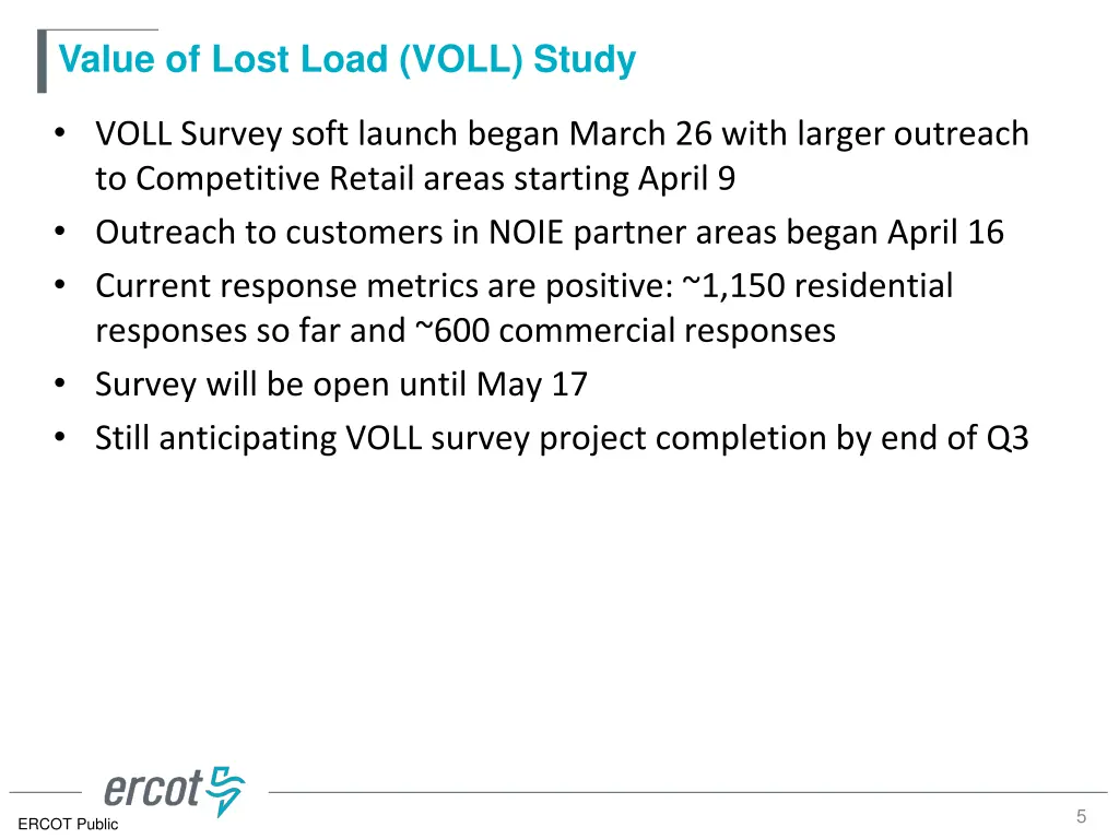 value of lost load voll study