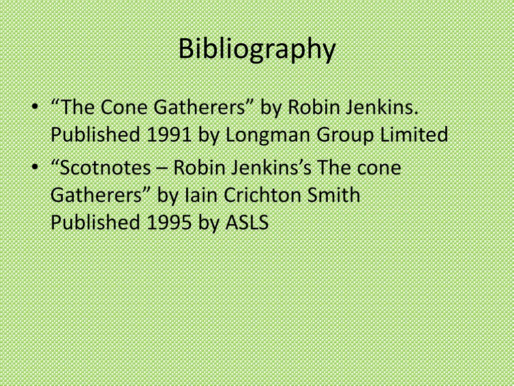 bibliography