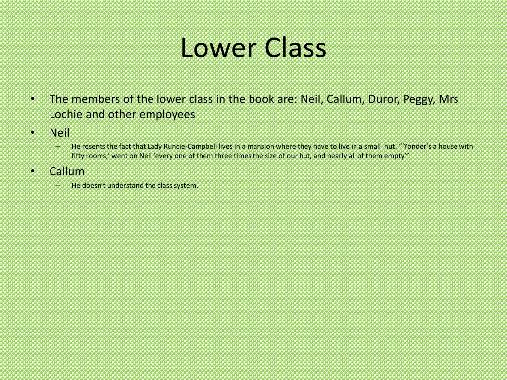 lower class