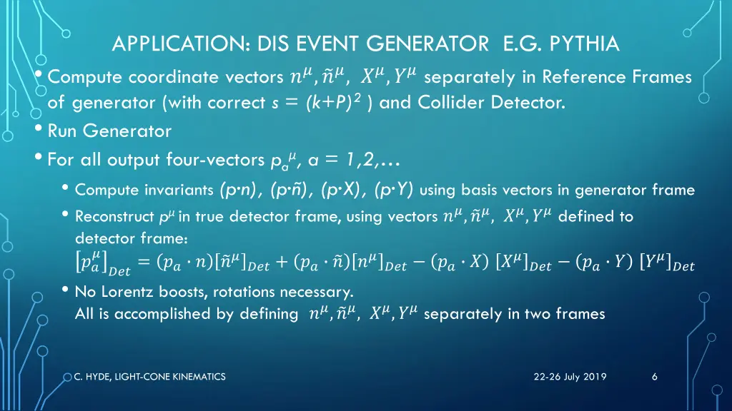 application dis event generator e g pythia