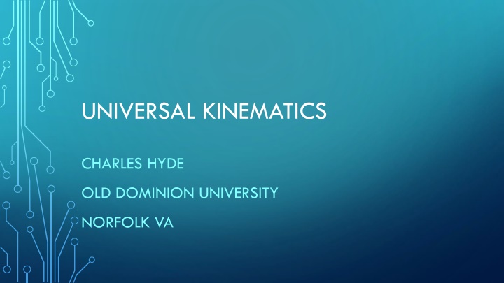 universal kinematics