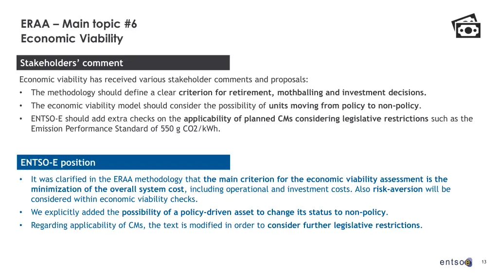 eraa main topic 6 economic viability